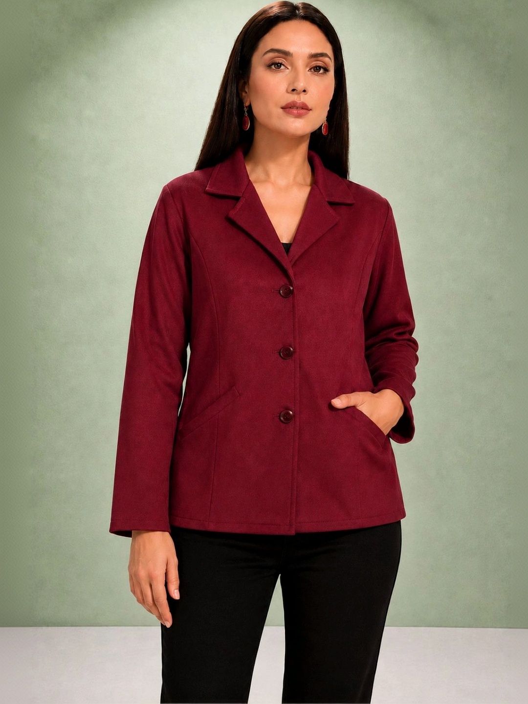 ORIEX THE ORIGINAL FASHION Notched Lapel Single-Breasted Blazer-picture-21