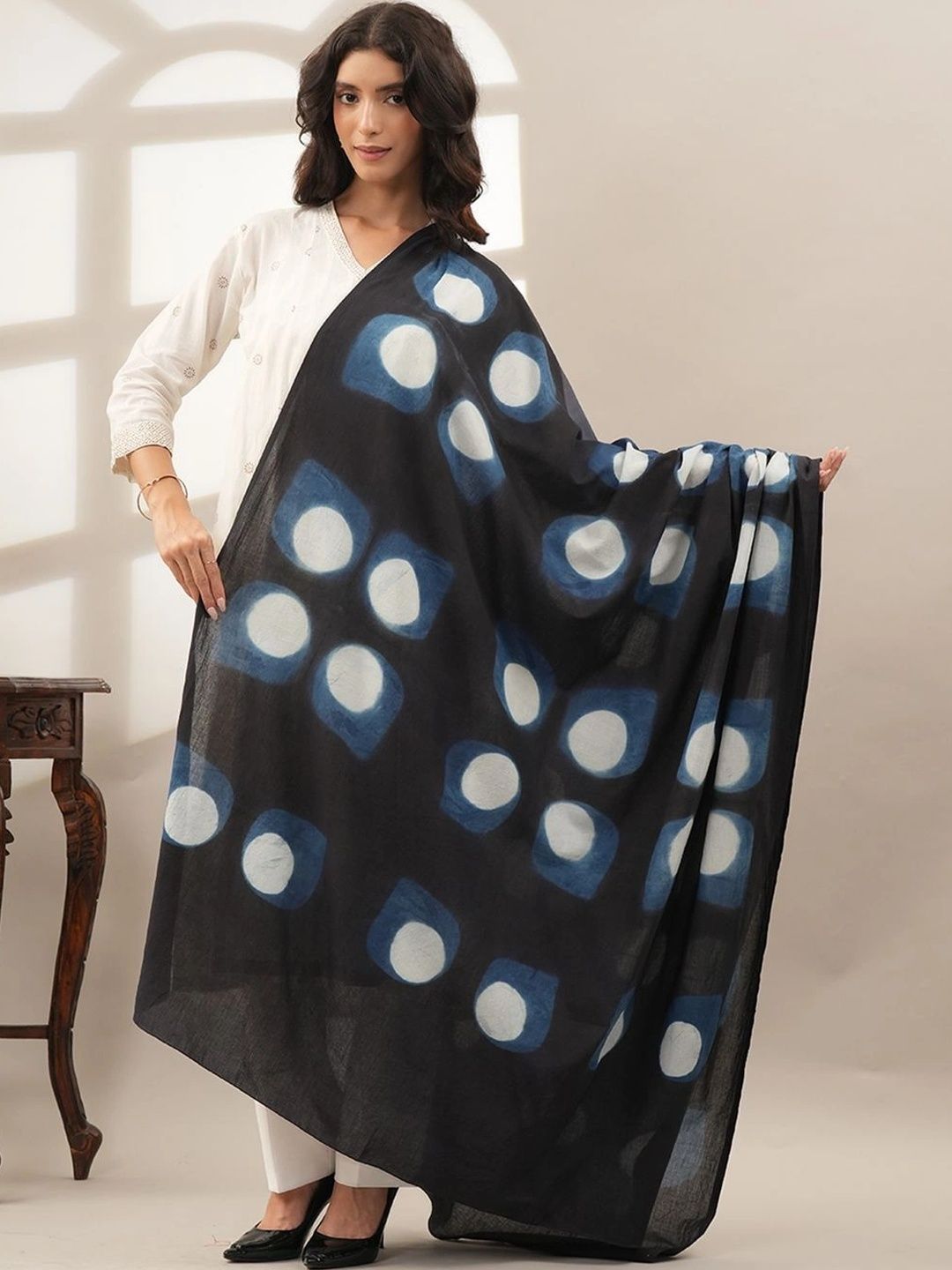 Style Shoes Printed Pure Cotton Tie and Dye Dupatta-picture-22