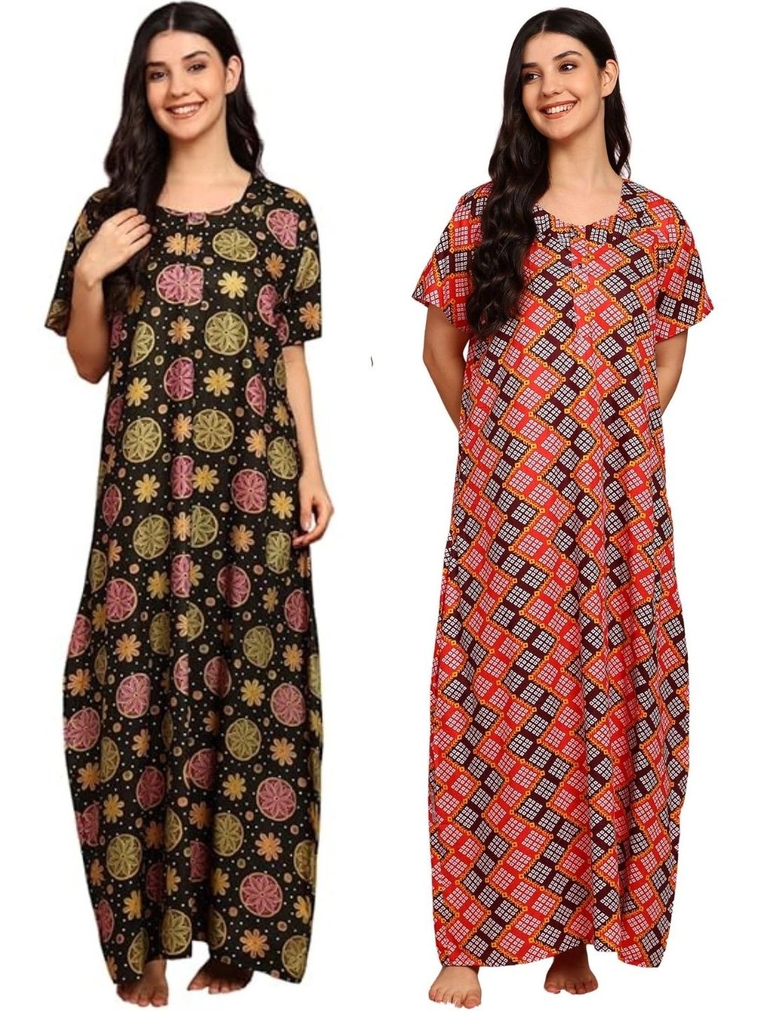 KBNBJ Printed Maxi Nightdress-picture-36