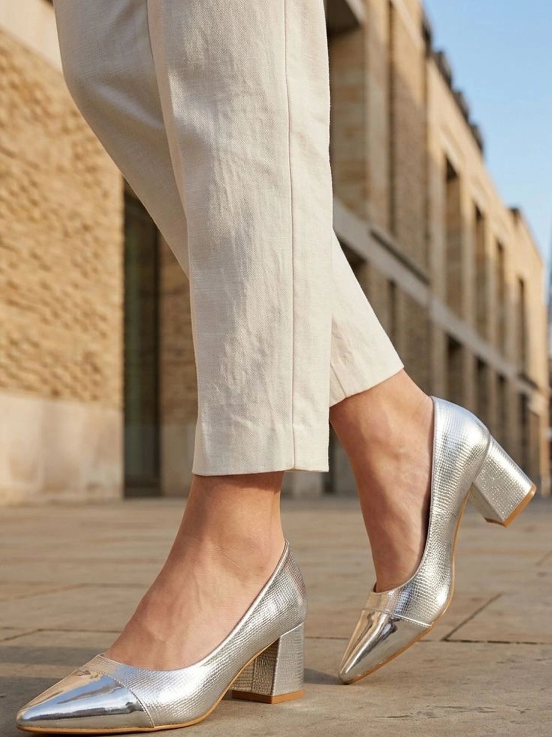 Carlton London Textured Party Block Pumps-picture-20