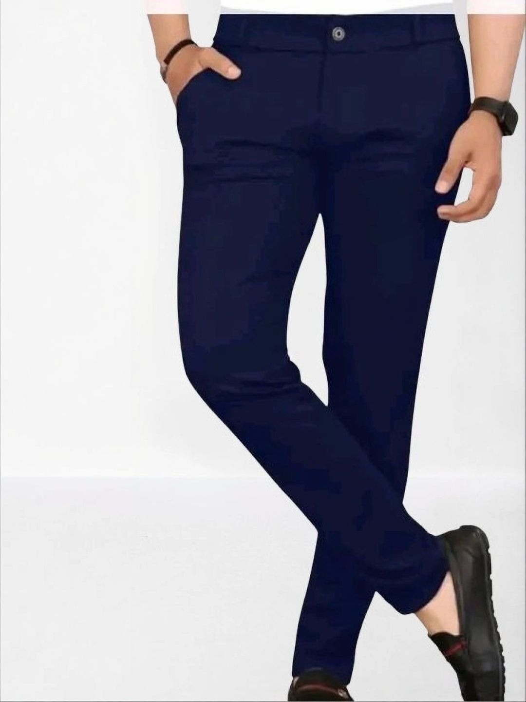 Nk staylish Men Smart Slim Fit Trousers-picture-51