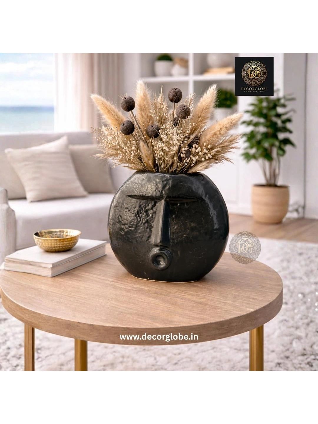 DecorGlobe Blue Curio Showpiece-picture-45