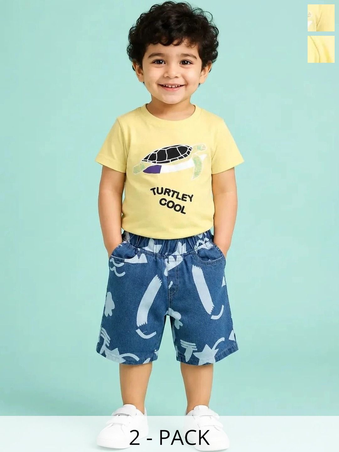 Bloomup Boys Printed T-shirt with Shorts-picture-37