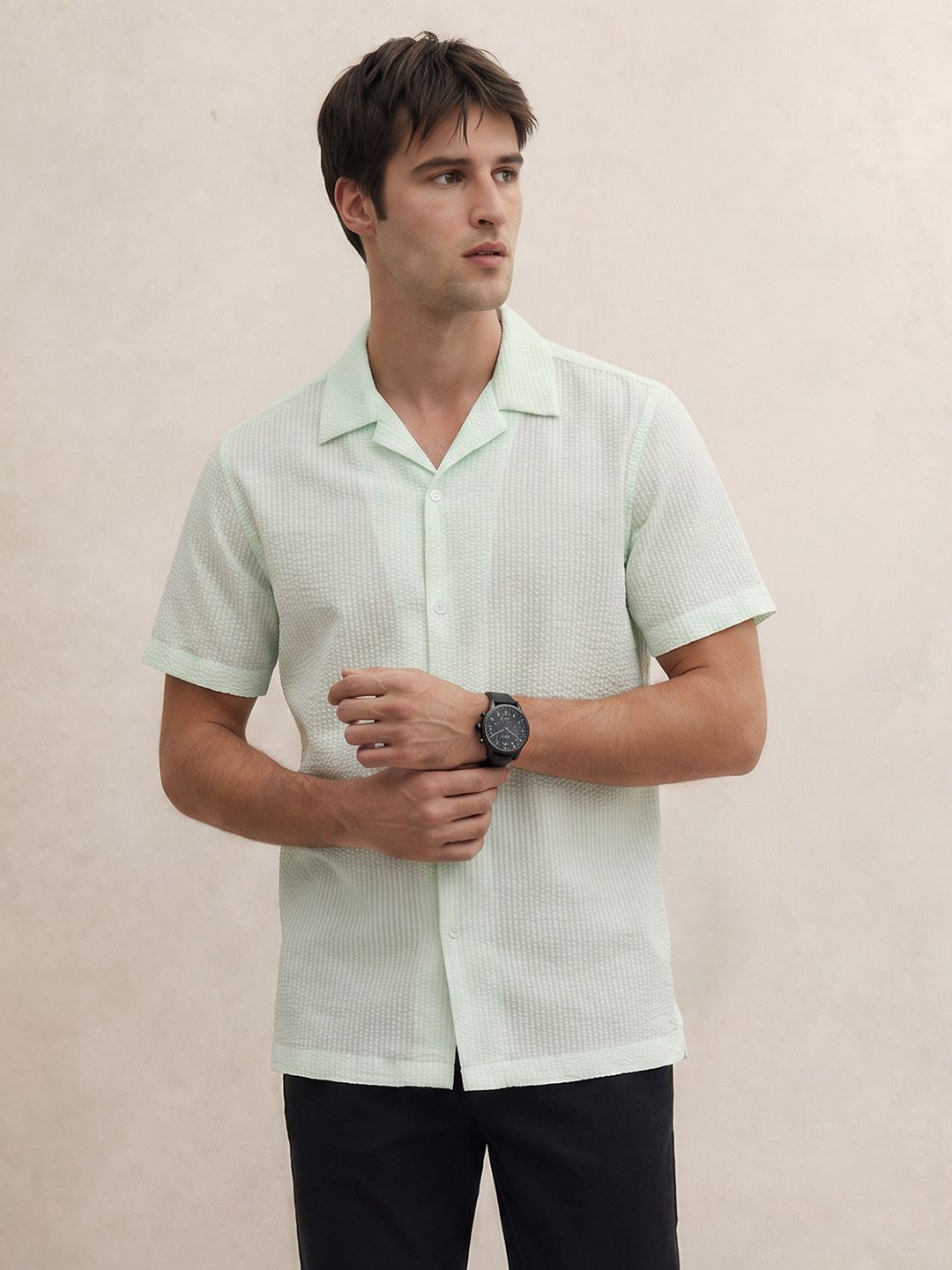 THE SHIRT CODE Self Design Casual Shirt-picture-39