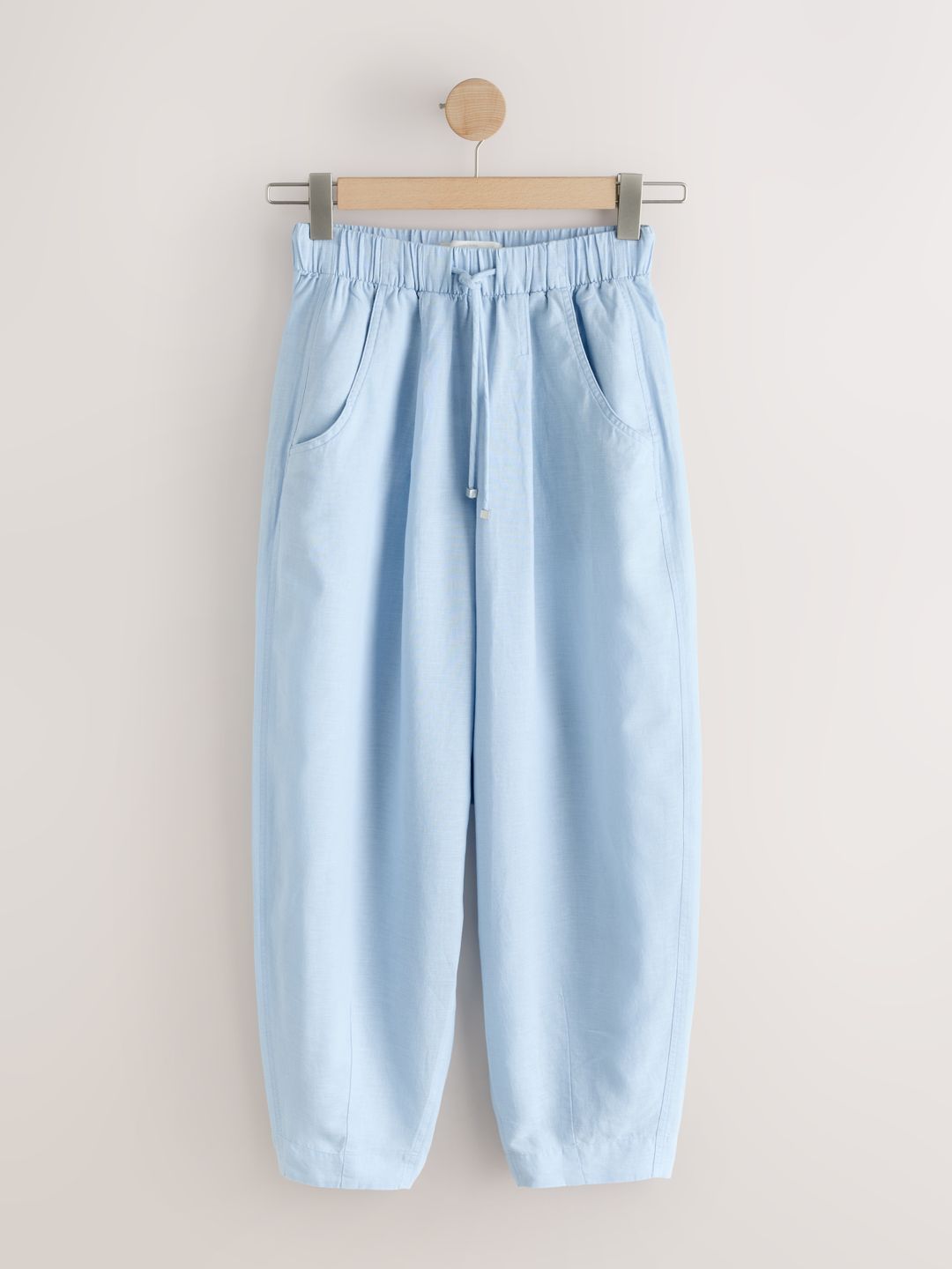 NEXT Women Cotton-Linen Barrel Fit Trousers-image-28