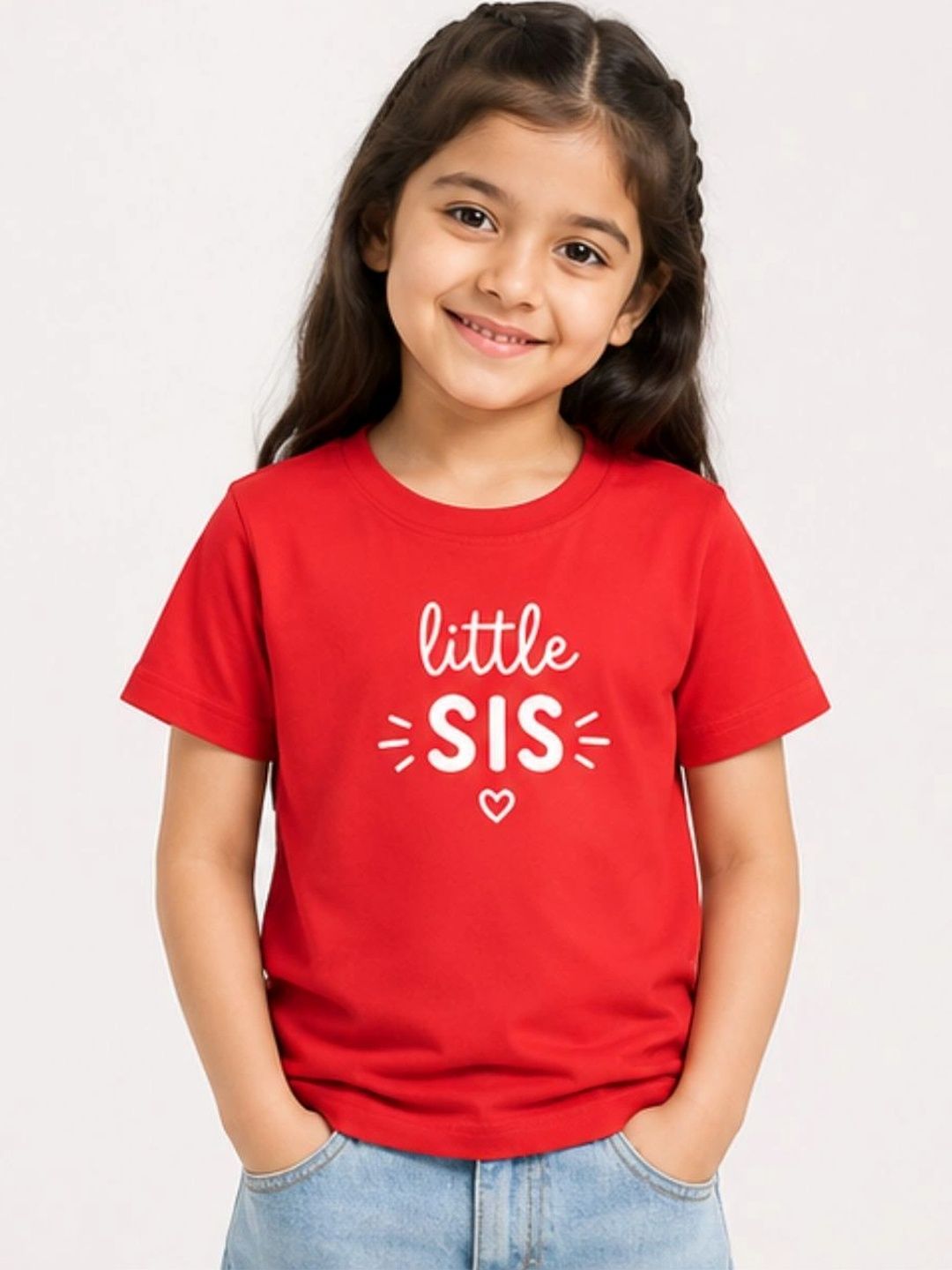YAK YAK Girls Typography Printed Organic Cotton T-shirt-picture-14