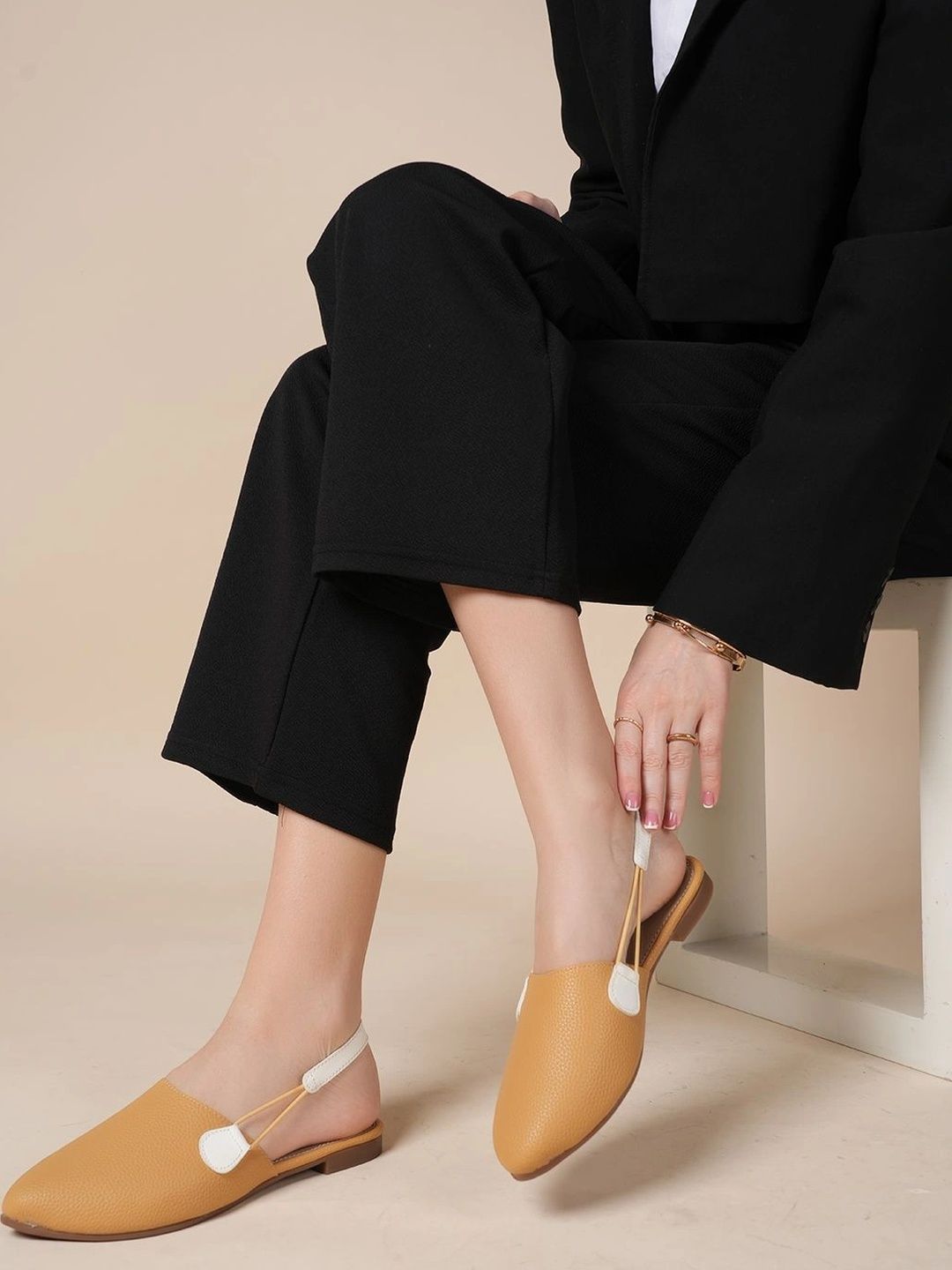 BELVE PARIS Textured Mules-picture-19