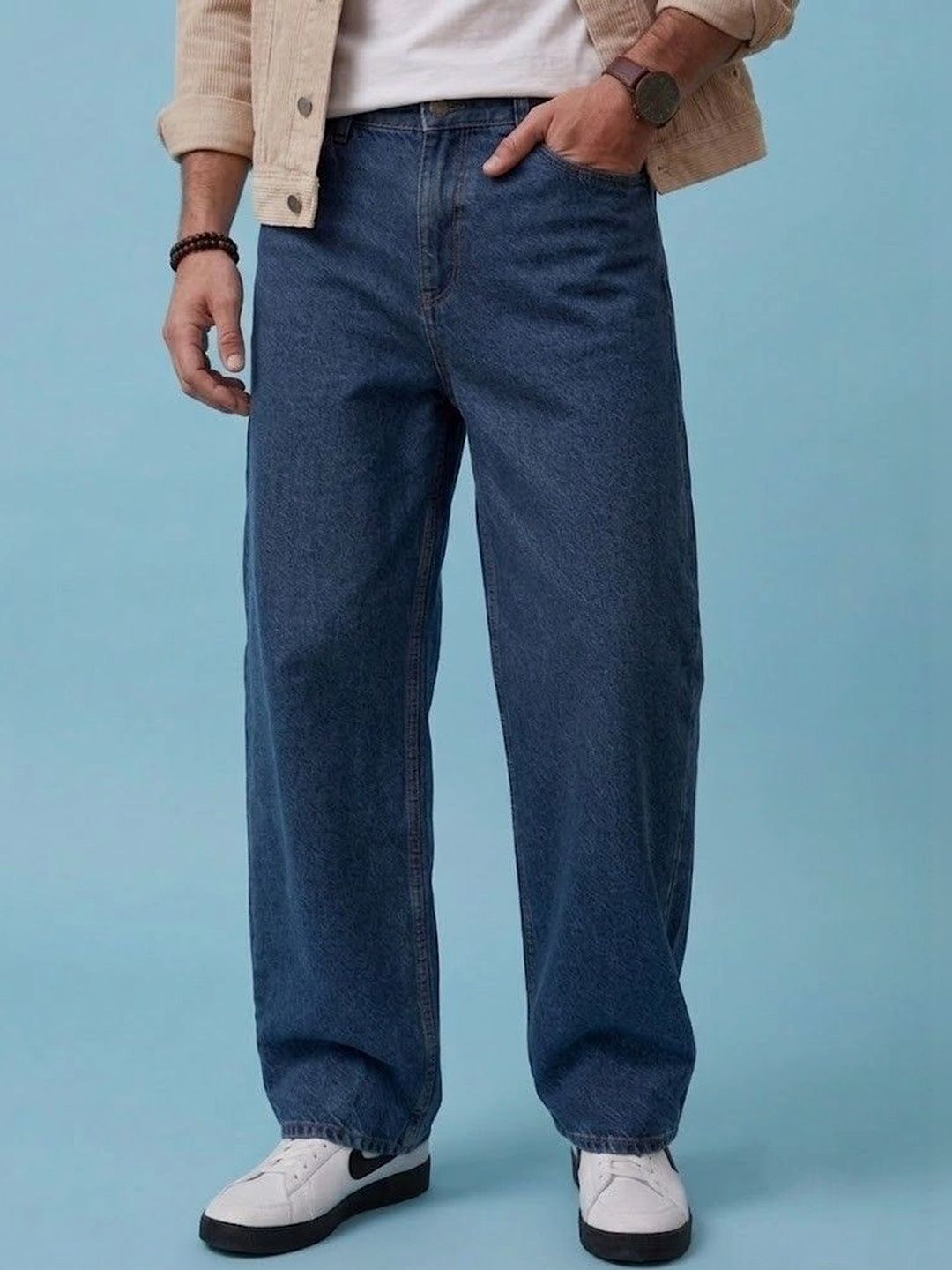 Ds Fashion Men Wide Leg Mid-Rise Jeans-picture-35