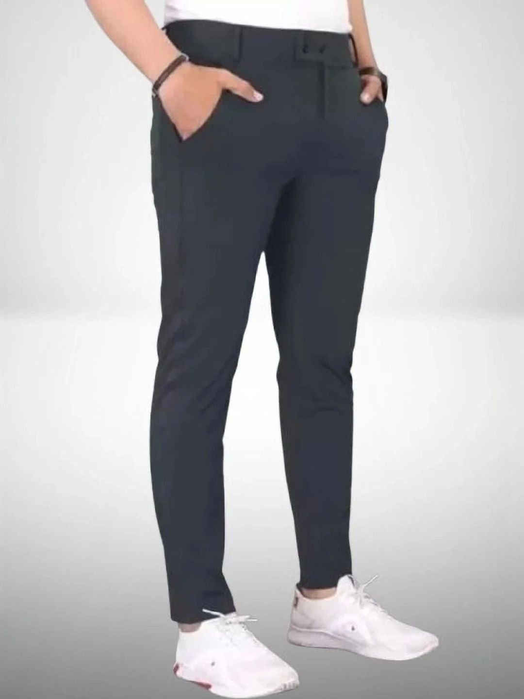 Nk staylish Men Smart Slim Fit Trousers-picture-27