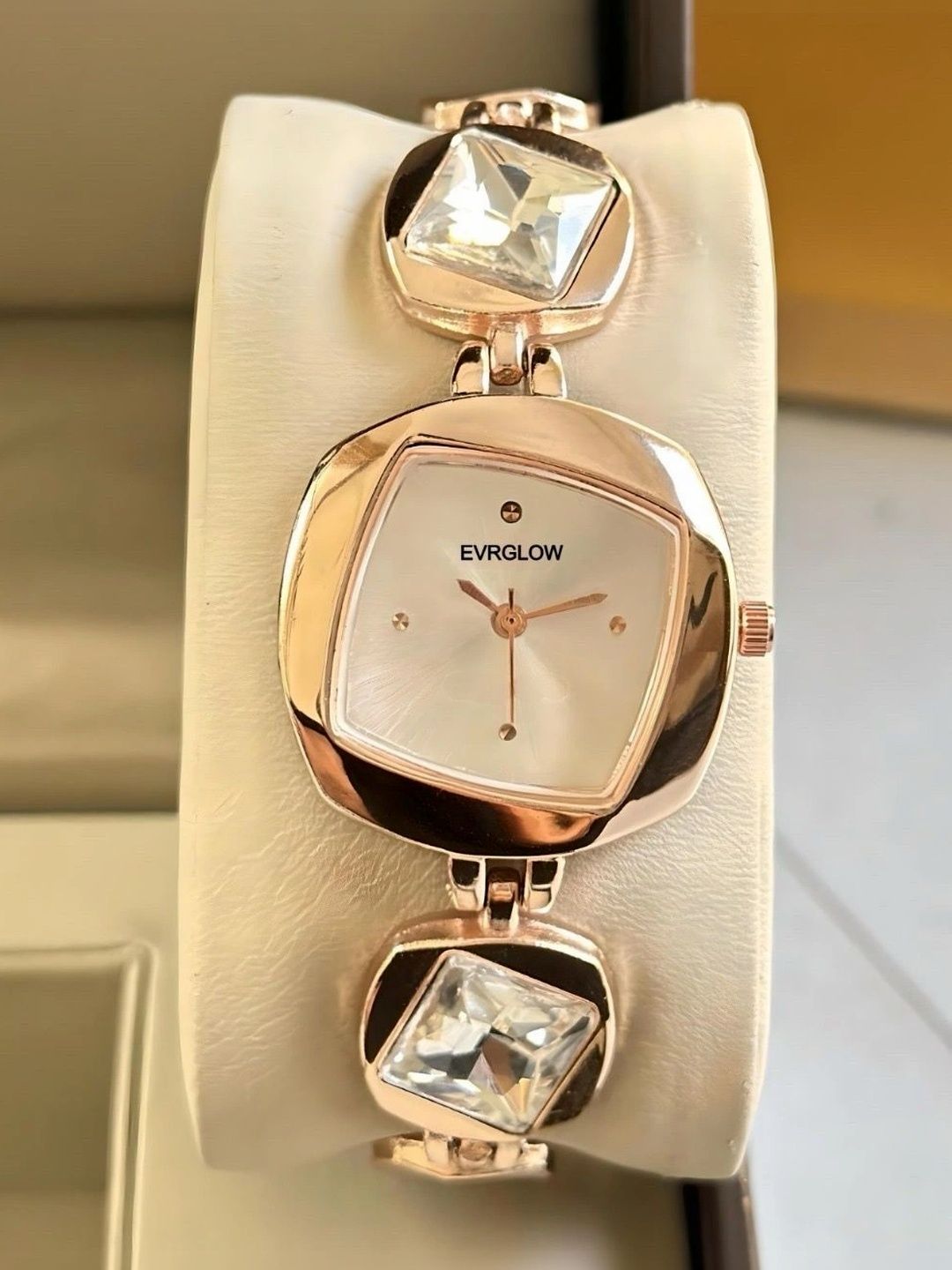 EVRGLOW Girls Dial & Stainless Steel Bracelet Style Straps Analogue Watch DRW-27_GOLD_SILVER-picture-17