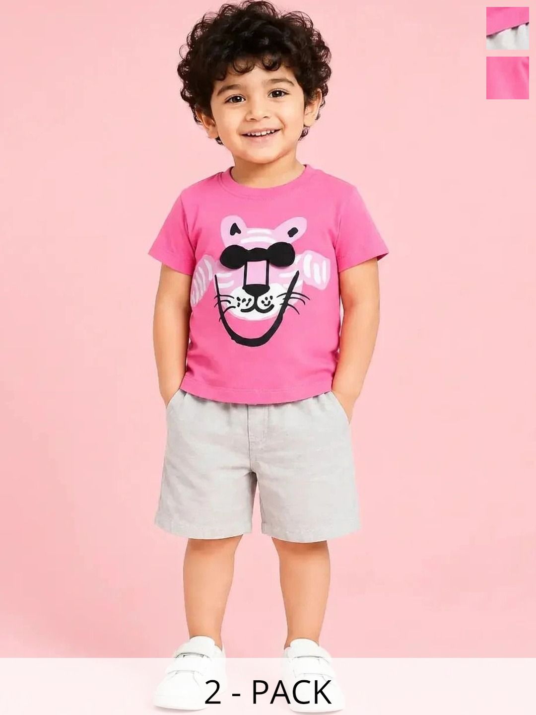 Bloomup Boys Printed T-shirt with Shorts-picture-38