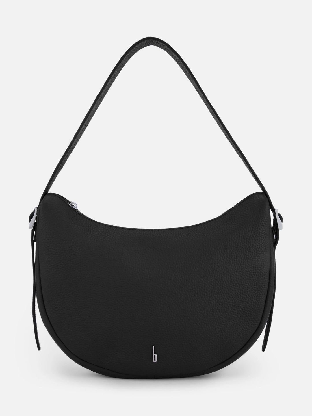 behno New York Textured Leather Half Moon Sling Bag-image-39