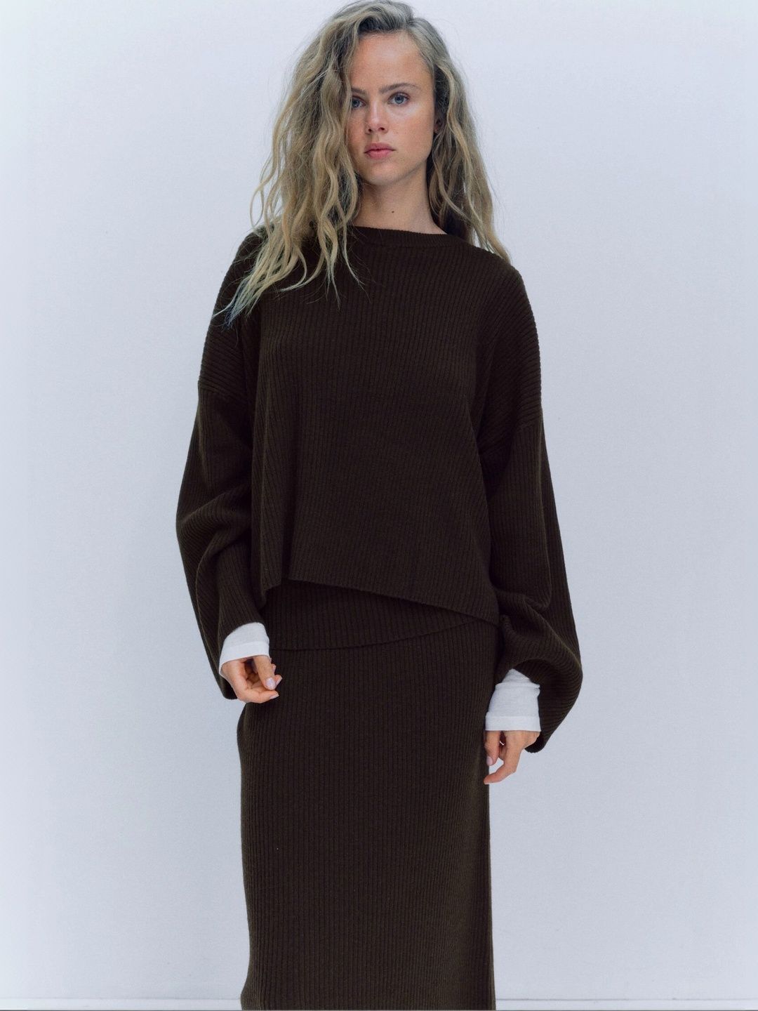H&M Women Ribbed Crop Pullover-picture-40