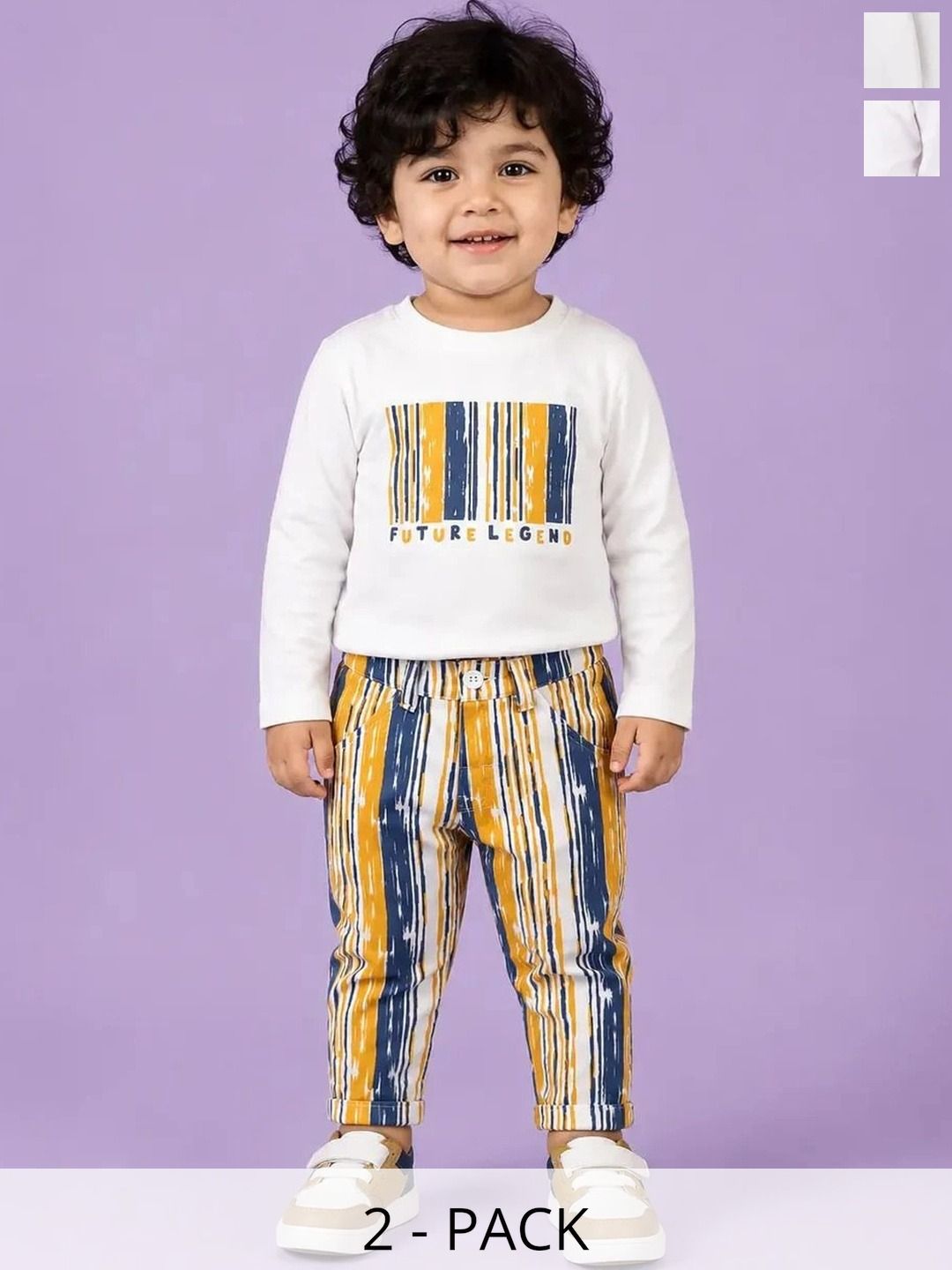 Bloomup Boys Printed T-shirt with Trousers-picture-34