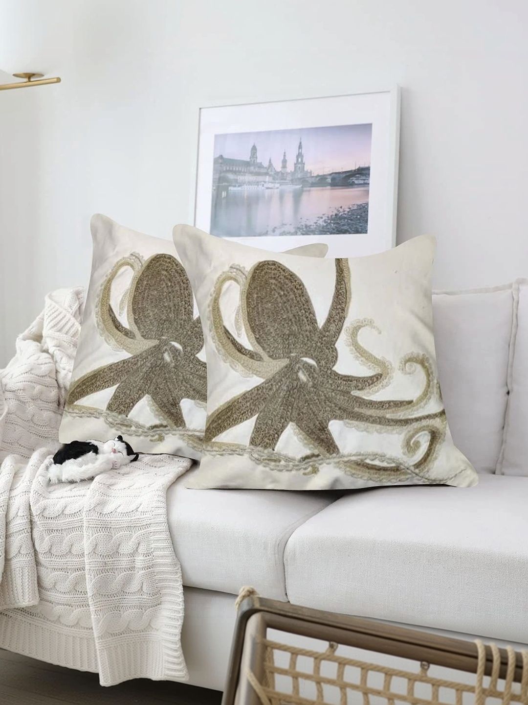 SAJAVAT White & Beige Cushion Covers-image-49
