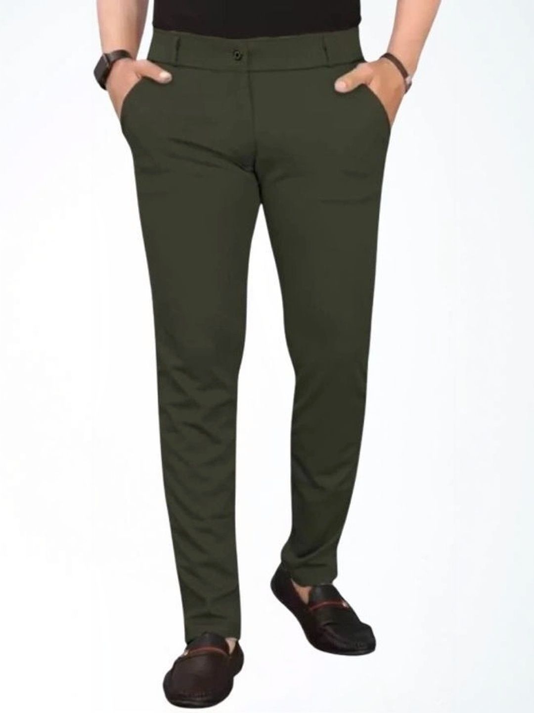 Nk staylish Men Smart Slim Fit Trousers-picture-42