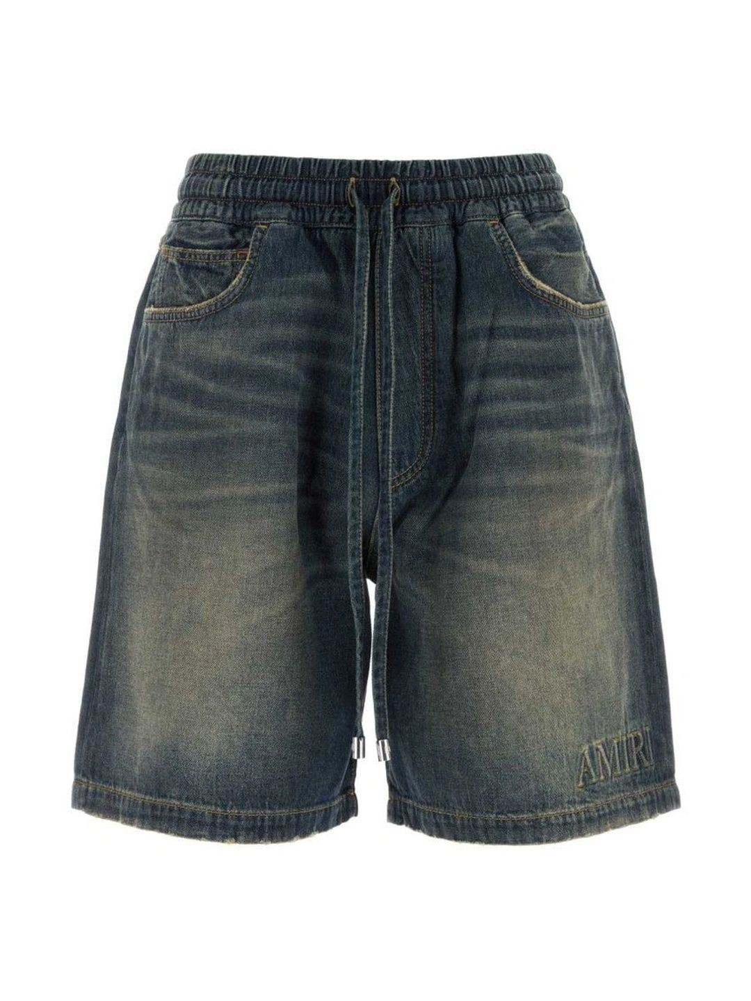 Amiri Men Washed Denim Shorts Technology-picture-13