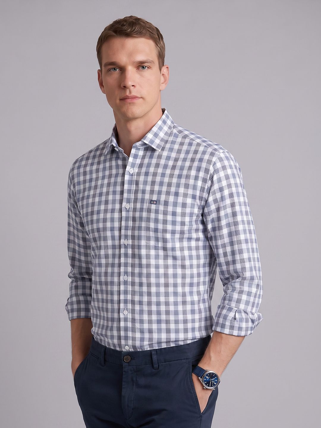 Arrow Sport Checked Pure Cotton Casual Shirt-picture-13