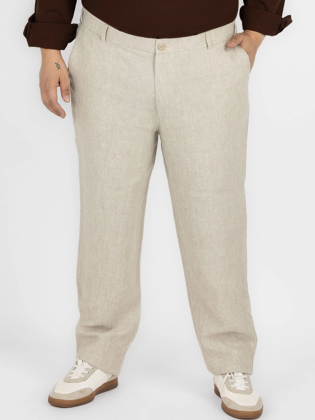 WHATZ Men Classic Easy Wash Trousers-picture-35