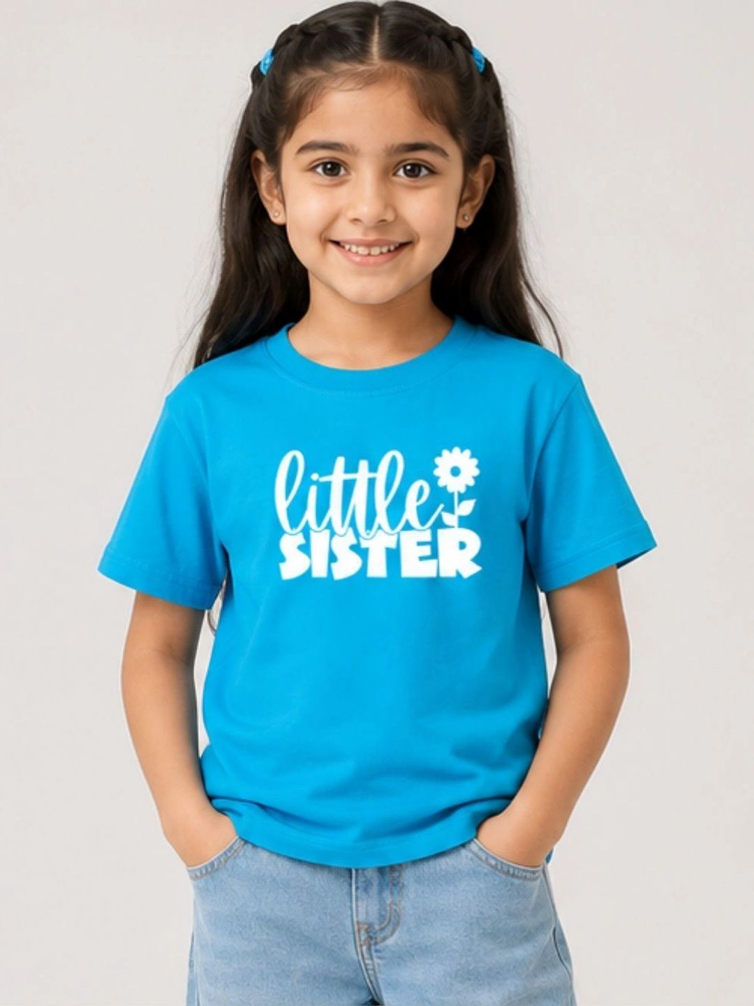 YAK YAK Girls Typography Printed Organic Cotton T-shirt-picture-25