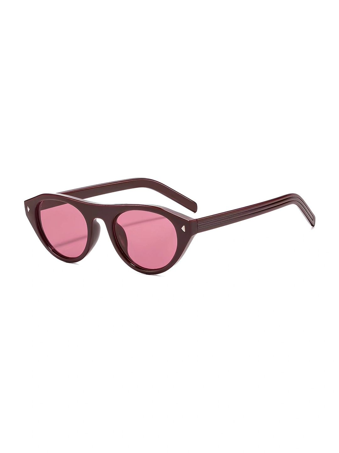 4Flaunt Unisex Pink Lens & Red Cateye Sunglasses with-image-23