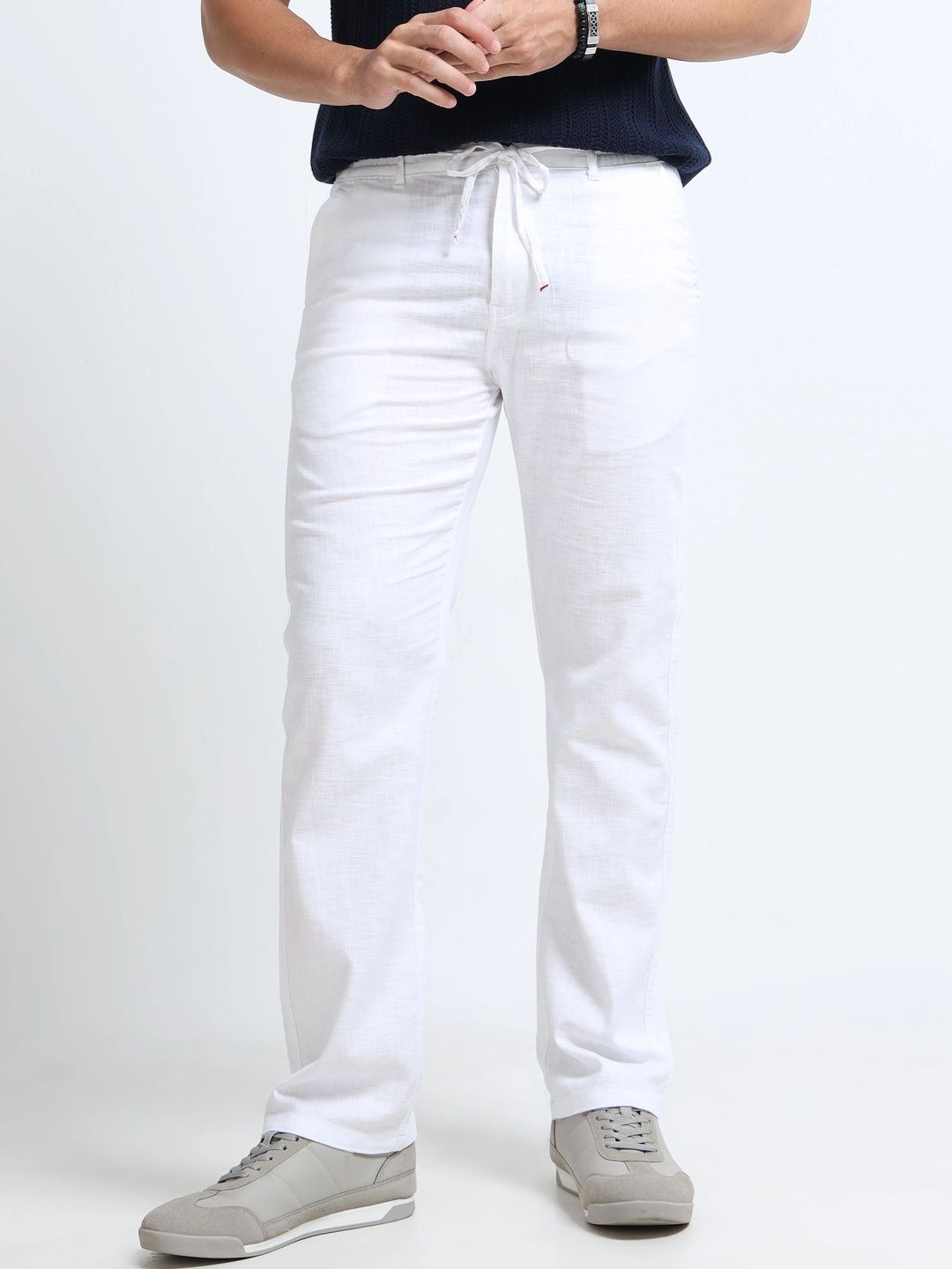 Metronaut Men Straight Fit High-Rise Easy Wash Trousers-picture-22