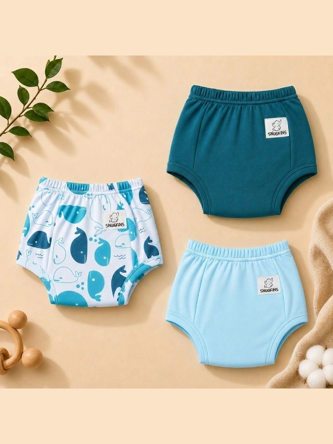 Snugkins Printed Cotton Padded Briefs-image-43