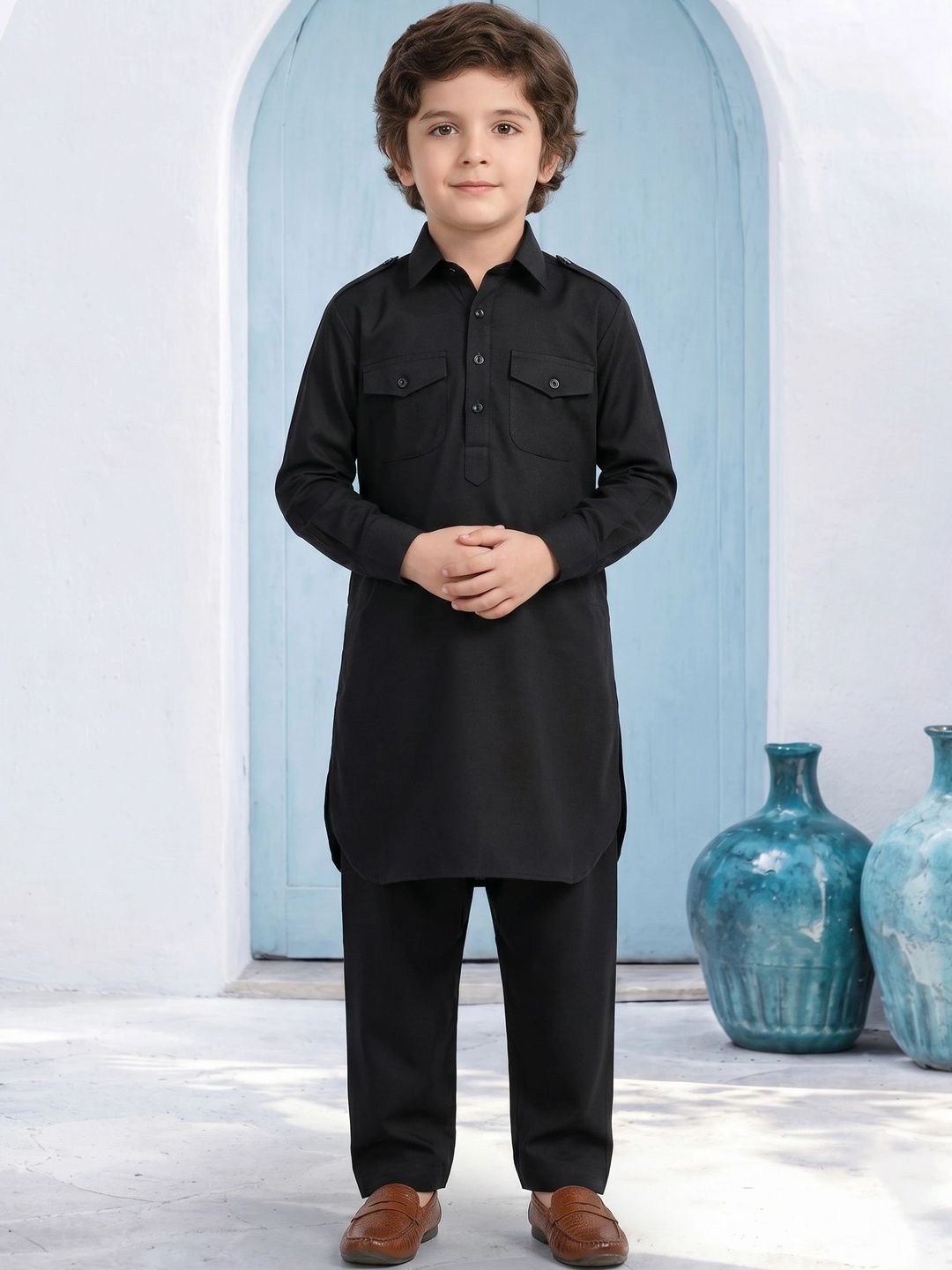 Sanwara Boys Regular Kurta with Pyjamas-picture-15