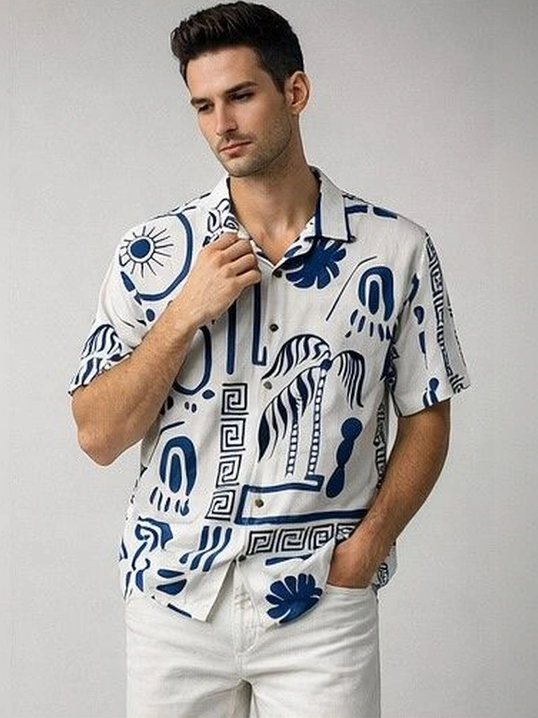 Mihit Men Relaxed Printed Casual Shirt-picture-11