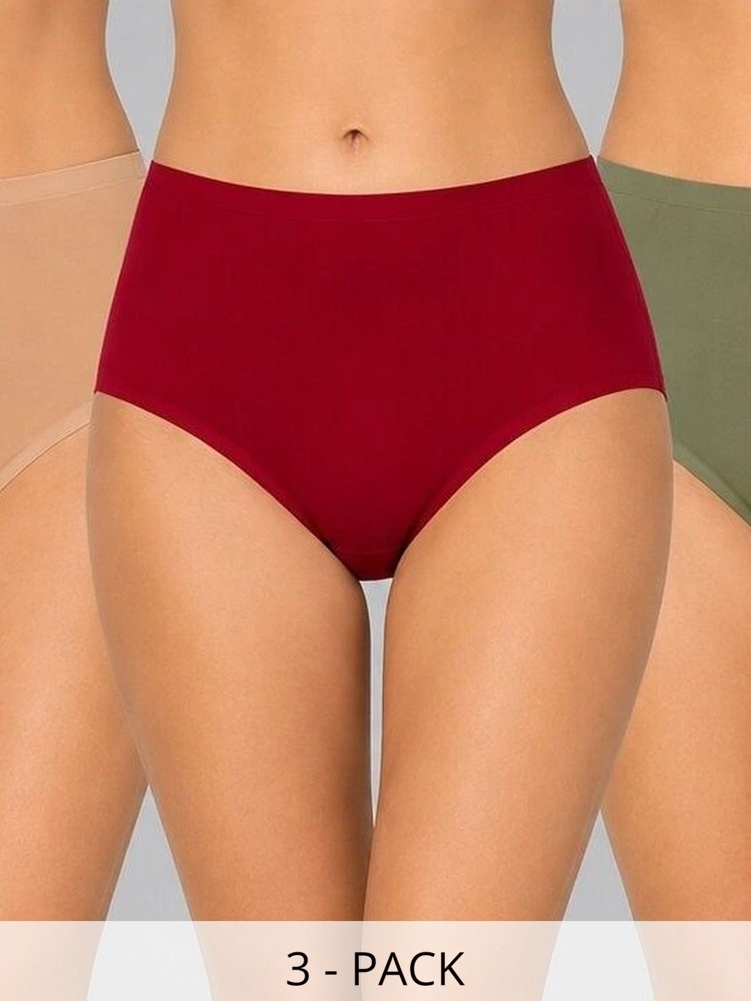 GLOVISH Women Pack of 3 Assorted Basic Briefs-picture-17