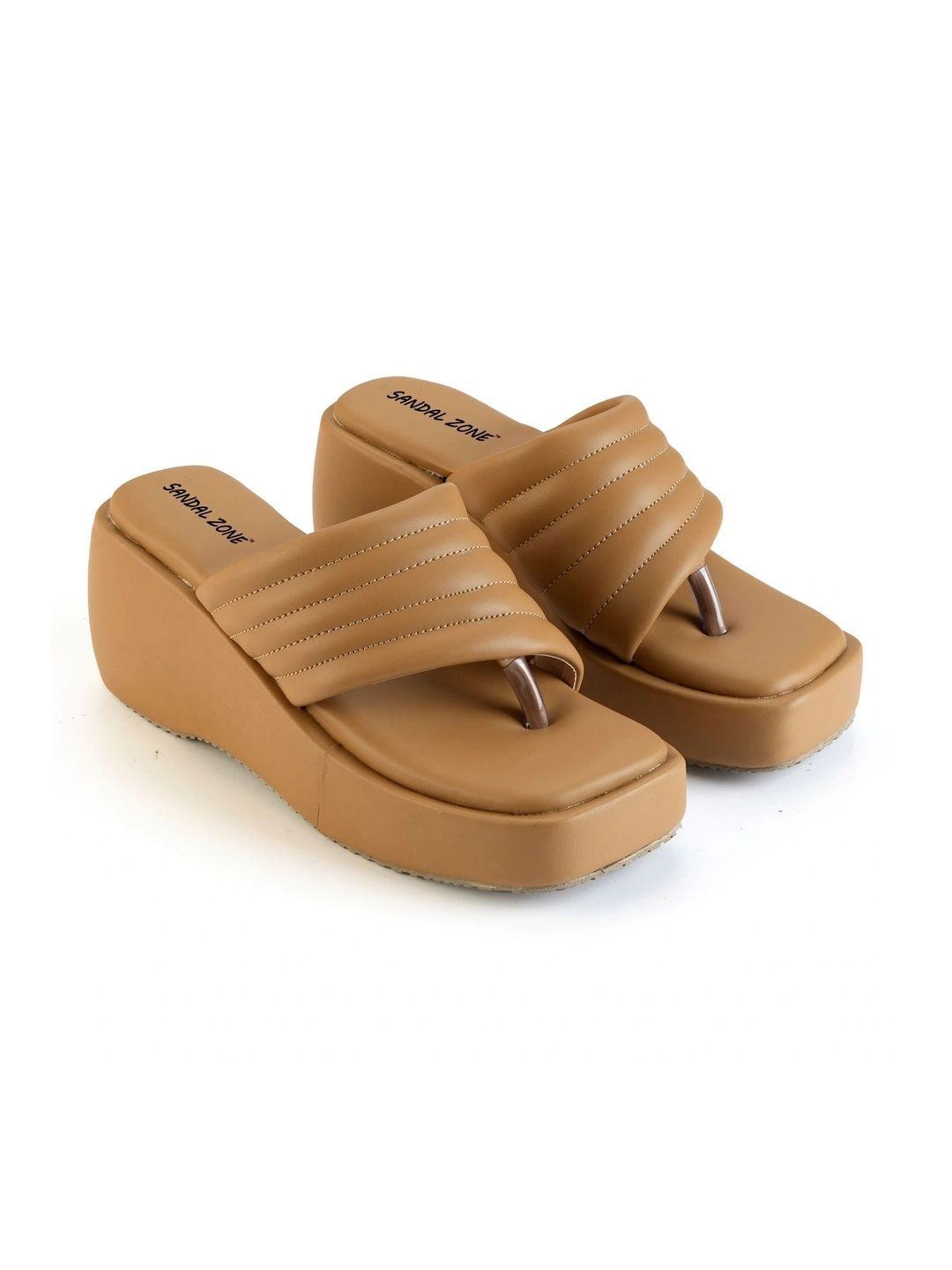 SANDALZONE Textured Wedge Sandals-picture-30