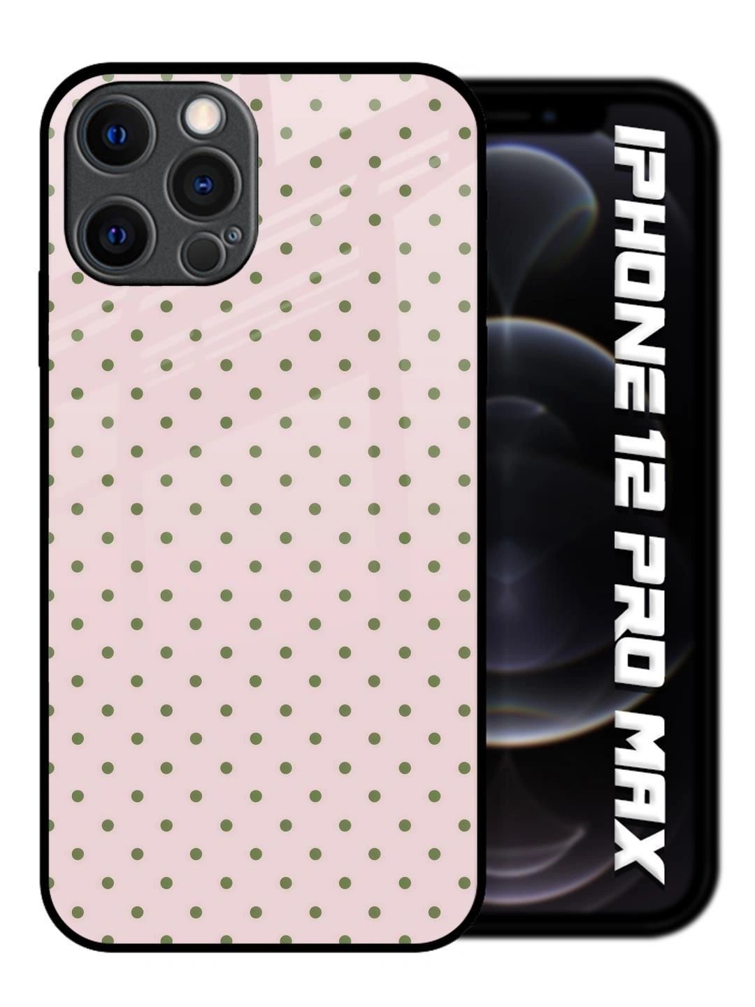 QRIOH Geometric Printed iPhone 12 Pro Max Back Case Mobile Accessories-picture-21