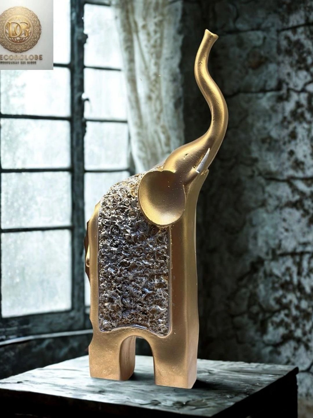 DecorGlobe Gold-Toned Figurine Showpiece-picture-7