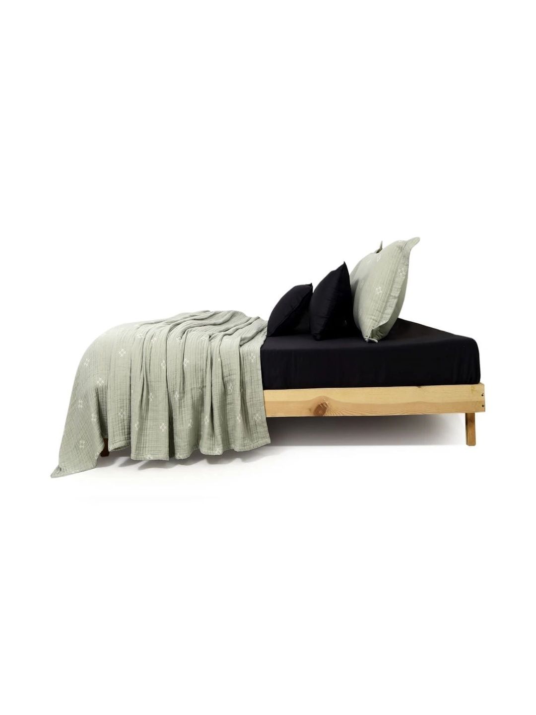 Zarf Green & Lime Green Geometric Microfiber AC Room 300 GSM Blanket-picture-11