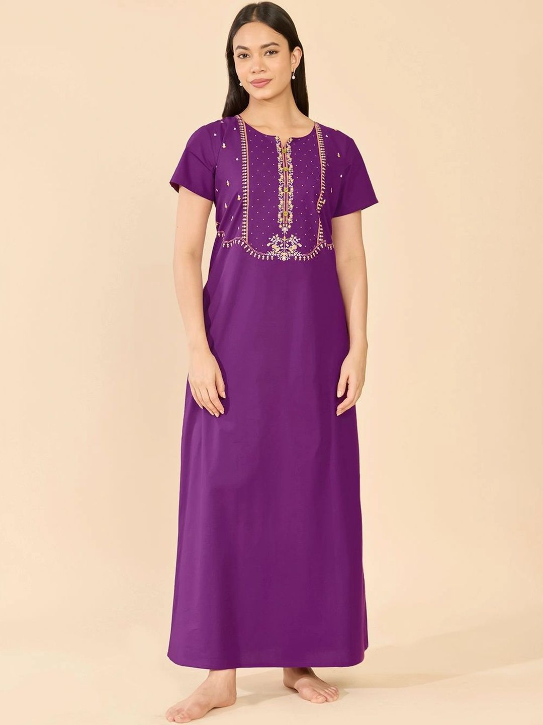 Maybell Embroidered Maxi Nightdress-picture-48