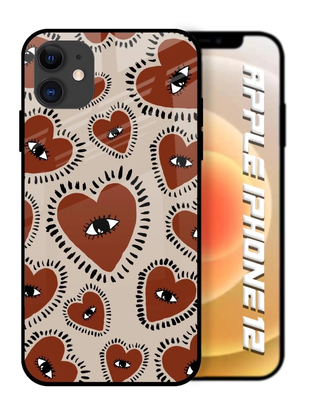 QRIOH Quirky Printed iPhone 12 Back Case Mobile Accessories-image-45
