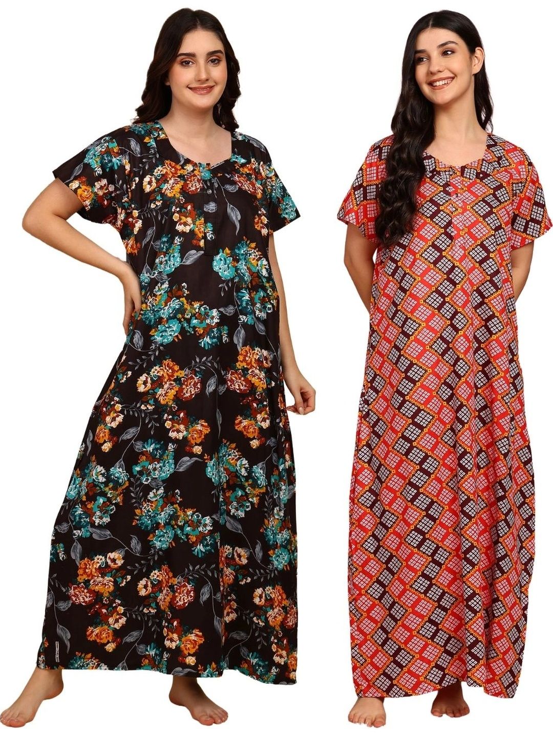 KBNBJ Printed Maxi Nightdress-picture-23