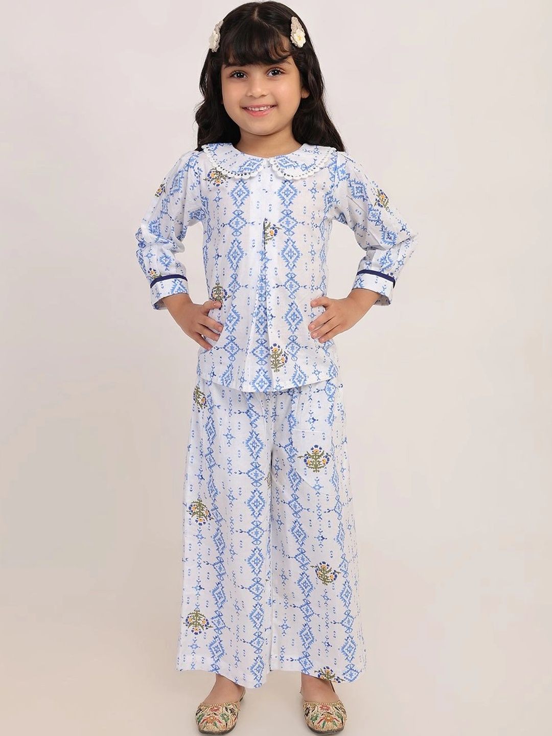 Cuddly Buddly Girls Printed Top with Trousers-picture-39