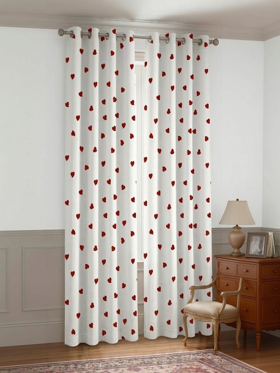 KANUM Red Set of 2 Quirky Window Curtain-picture-28