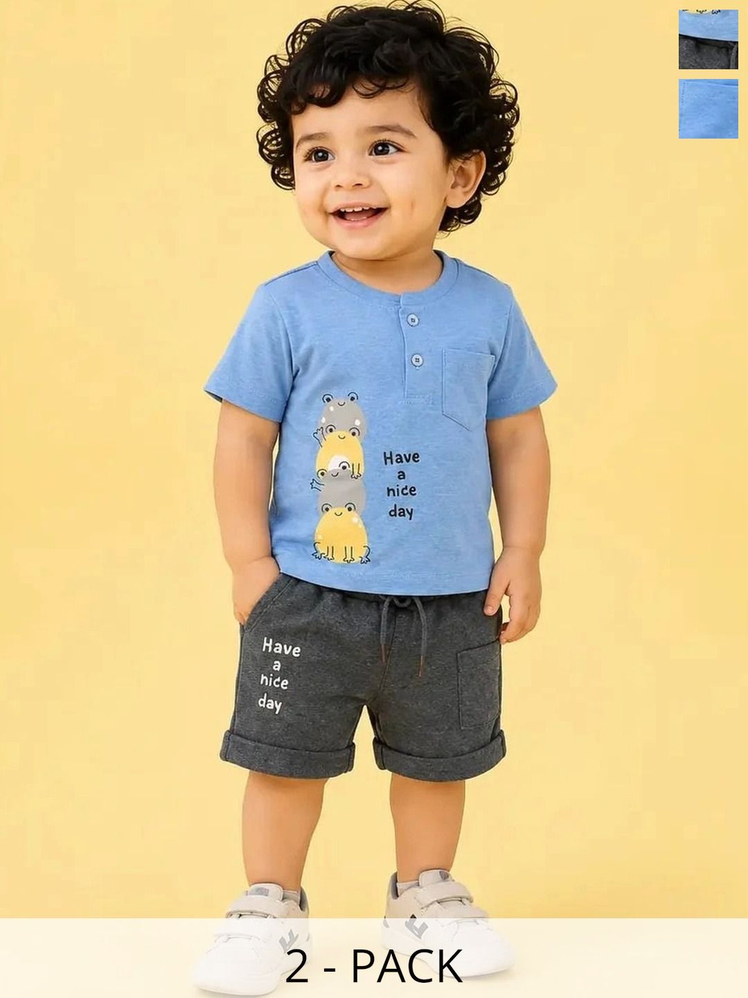 Bloomup Boys Printed T-shirt with Shorts-picture-25