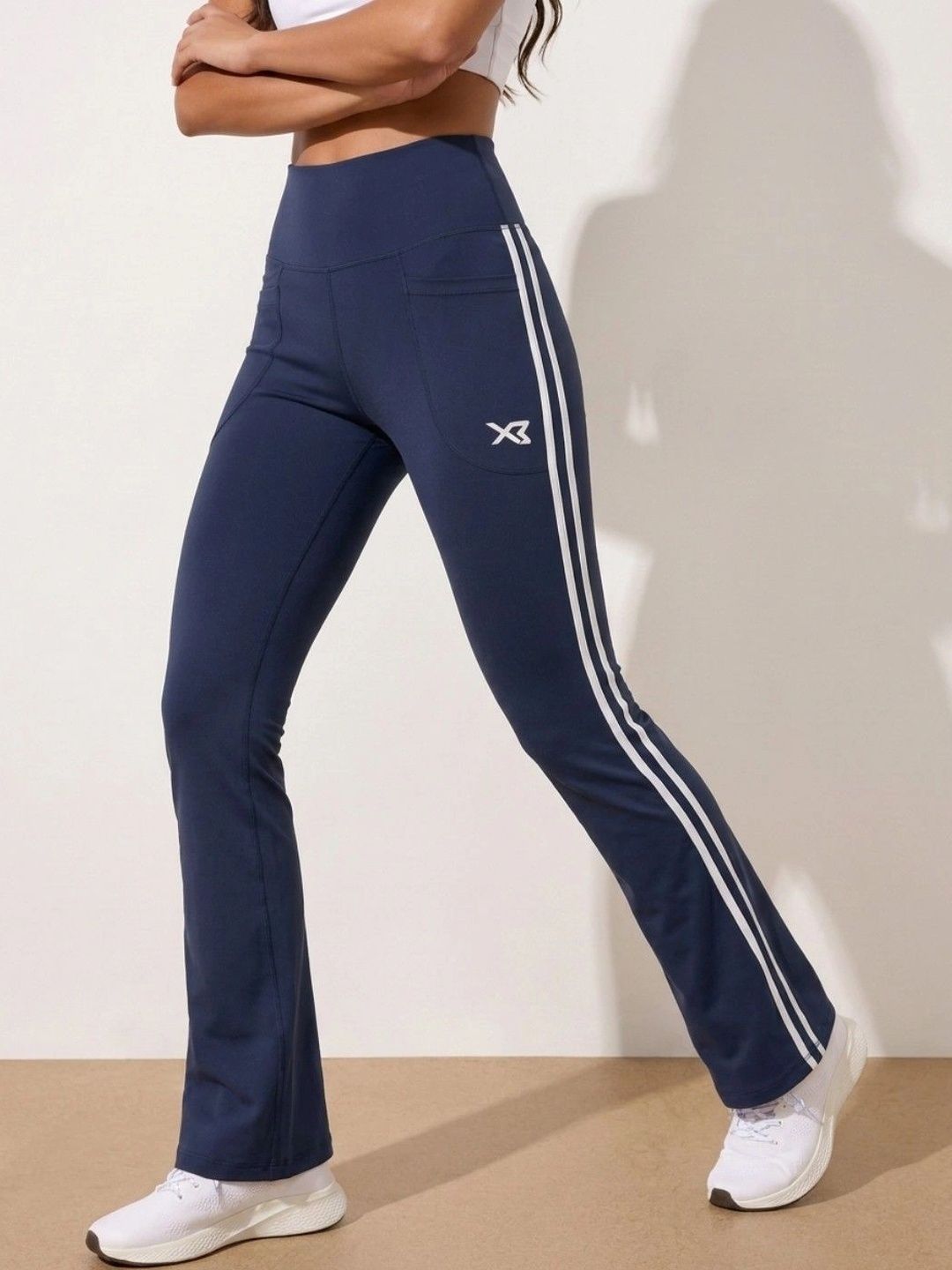 CROSS BENCH Striped High-Rise Ankle Length Tights-picture-20