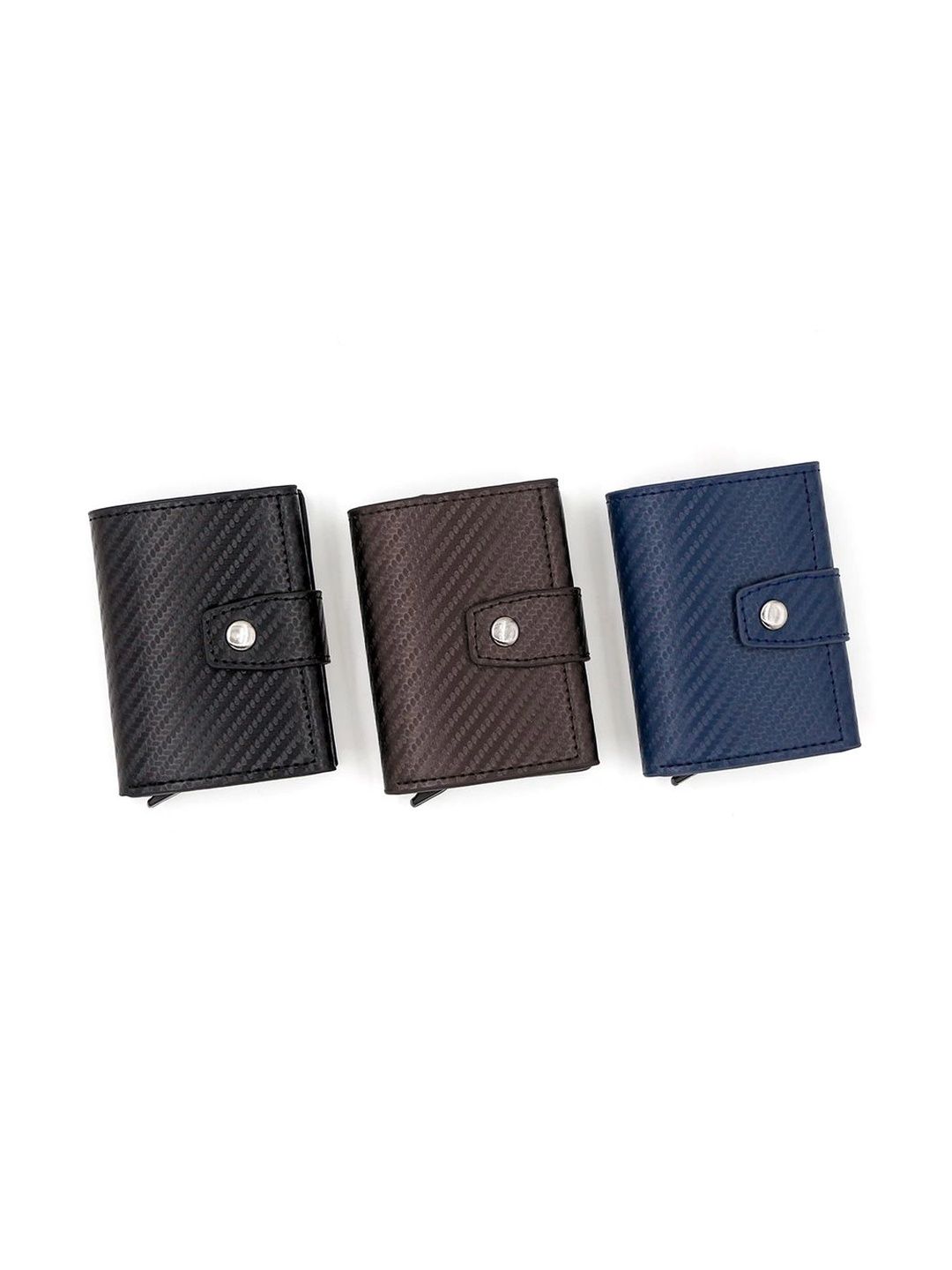 Bracevor Unisex Textured PU Two Fold Wallet-image-9