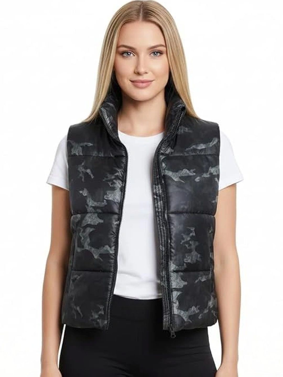 Chemistry Women Camouflage Lightweight Puffer Jacket-picture-14