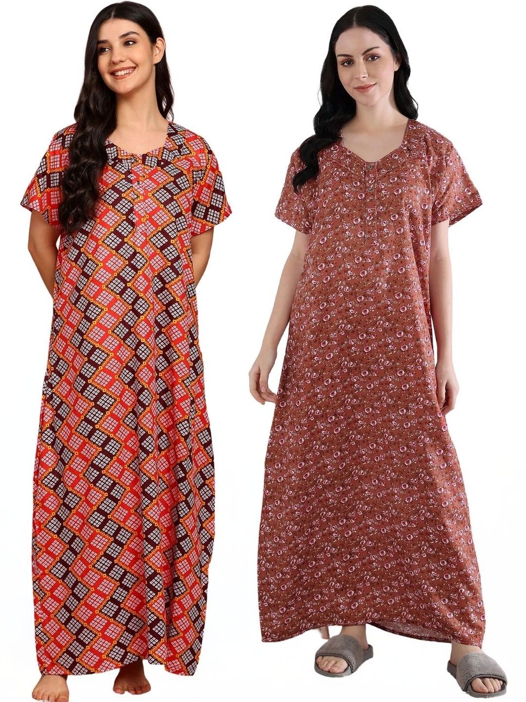 KBNBJ Printed Maxi Nightdress-picture-55