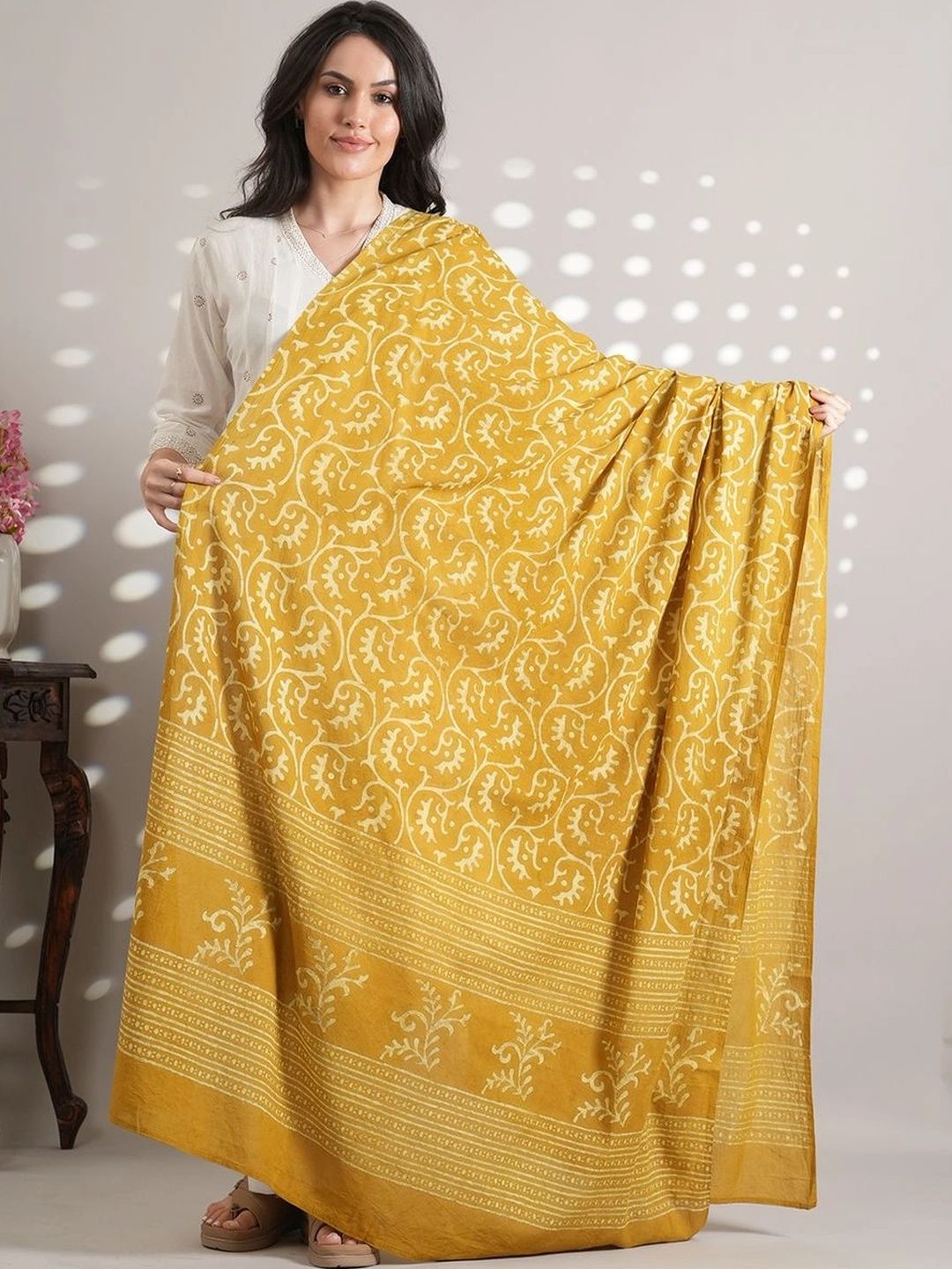 Style Shoes Ethnic Motifs Printed Pure Cotton Block Print Dupatta-picture-31