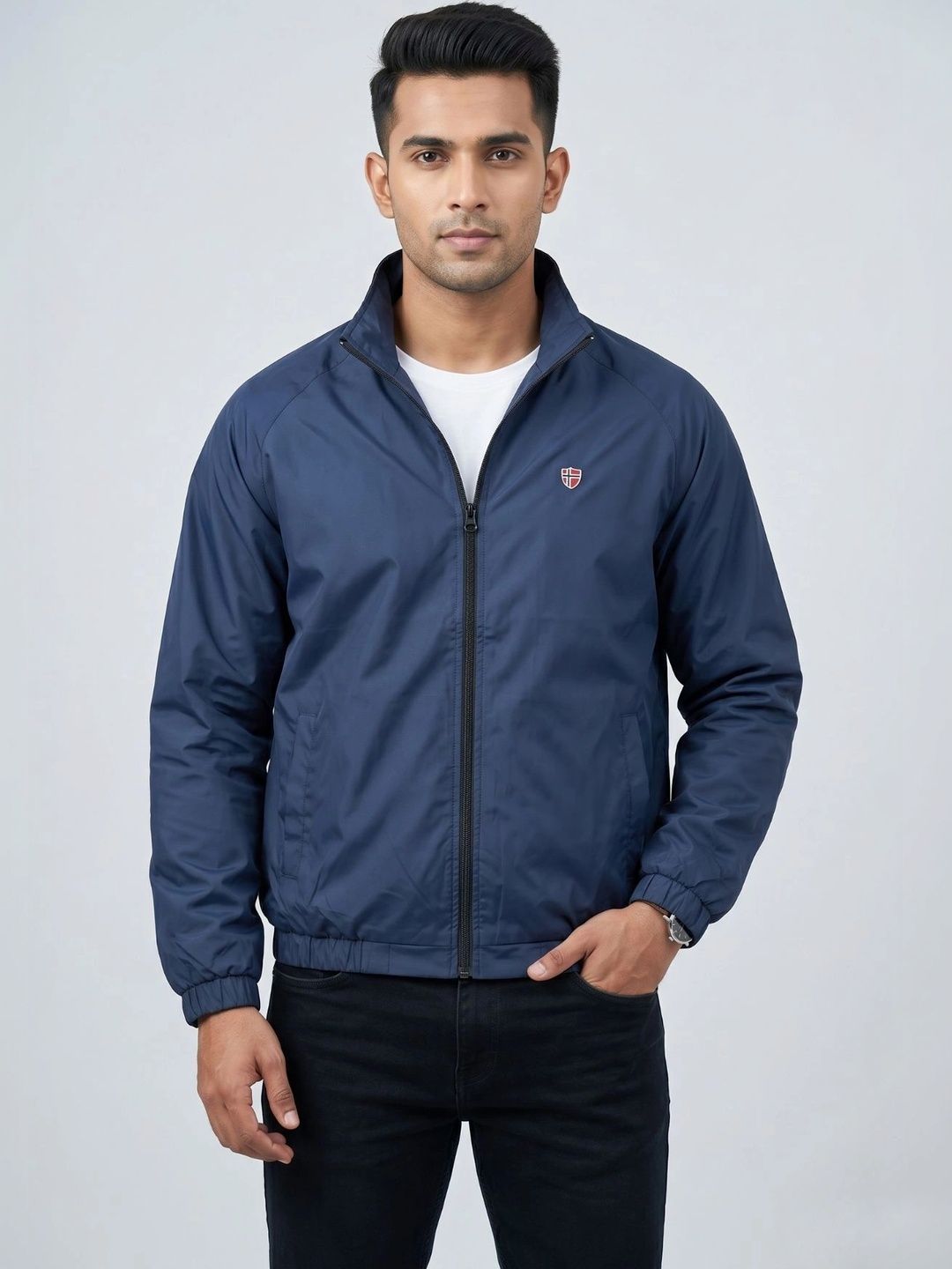 AXMANN Men Lightweight Running Bomber Jacket-picture-10