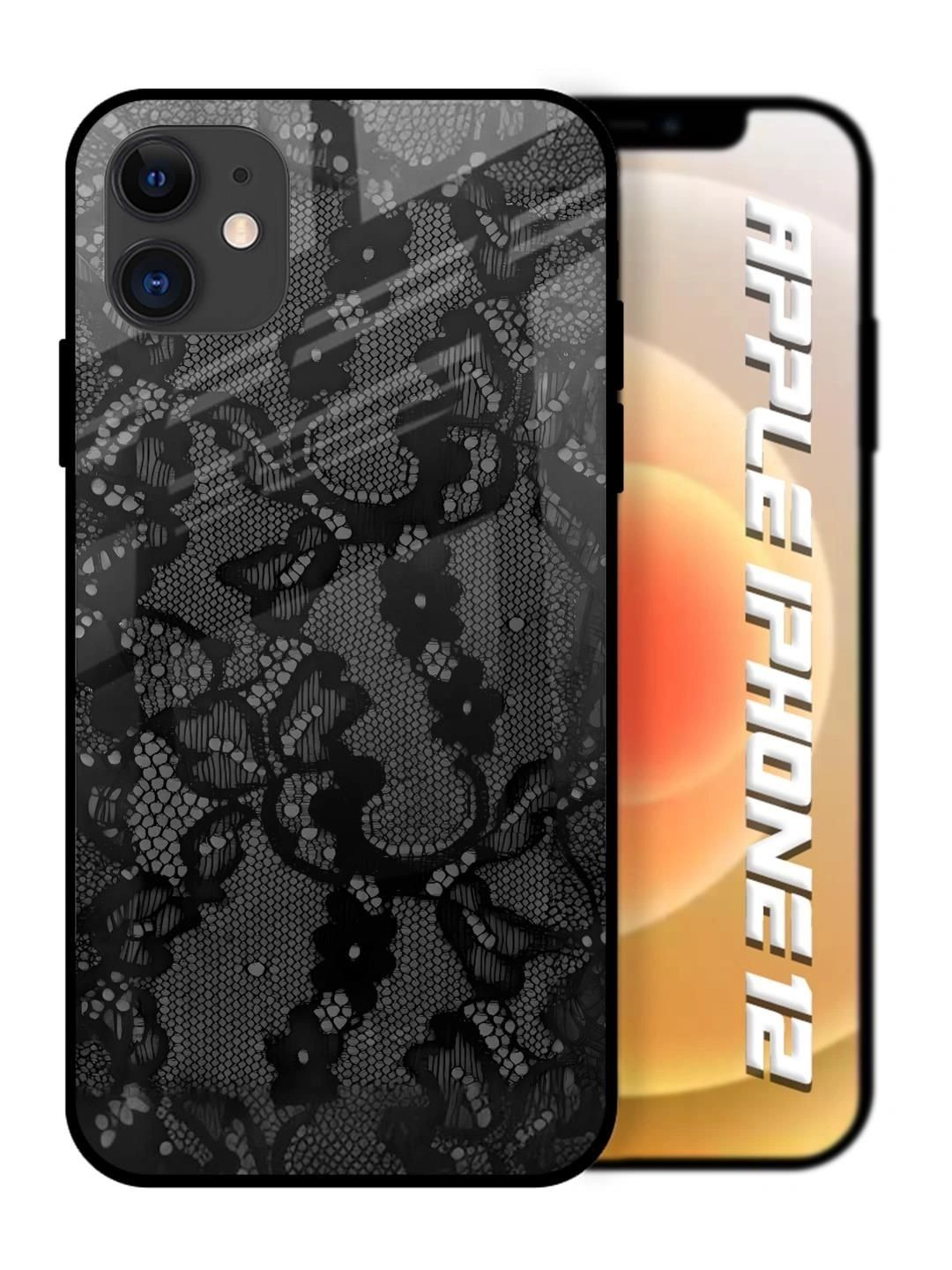 QRIOH Floral Printed iPhone 12 Back Case Mobile Accessories-picture-56
