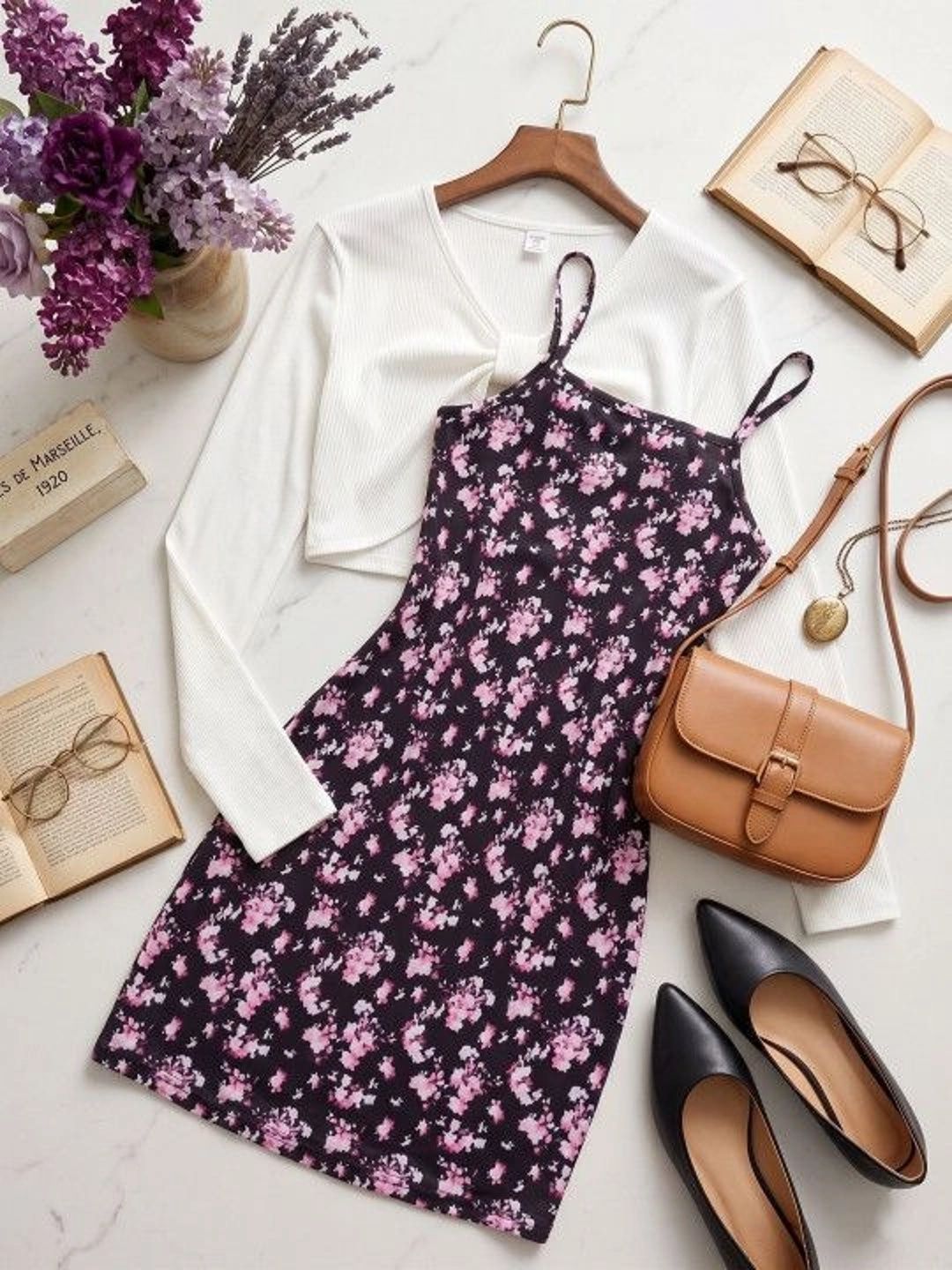 Miss & Chief Floral Print Crepe Bodycon Dress-picture-22