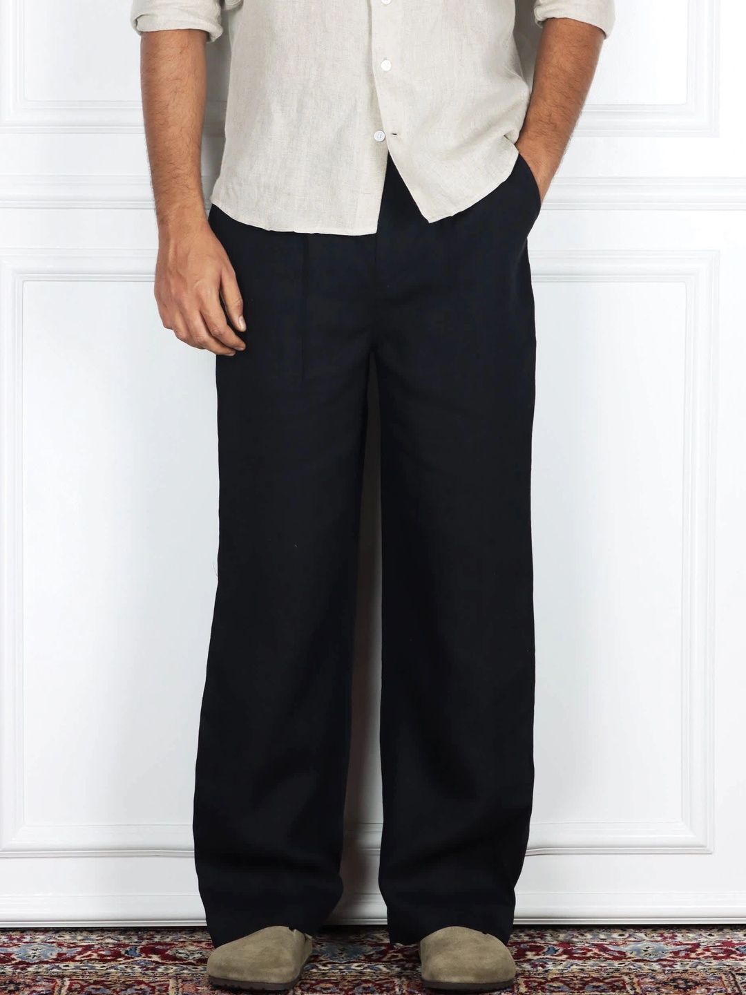 VELVIORE Men Comfort Easy Wash Pleated Trousers-picture-43