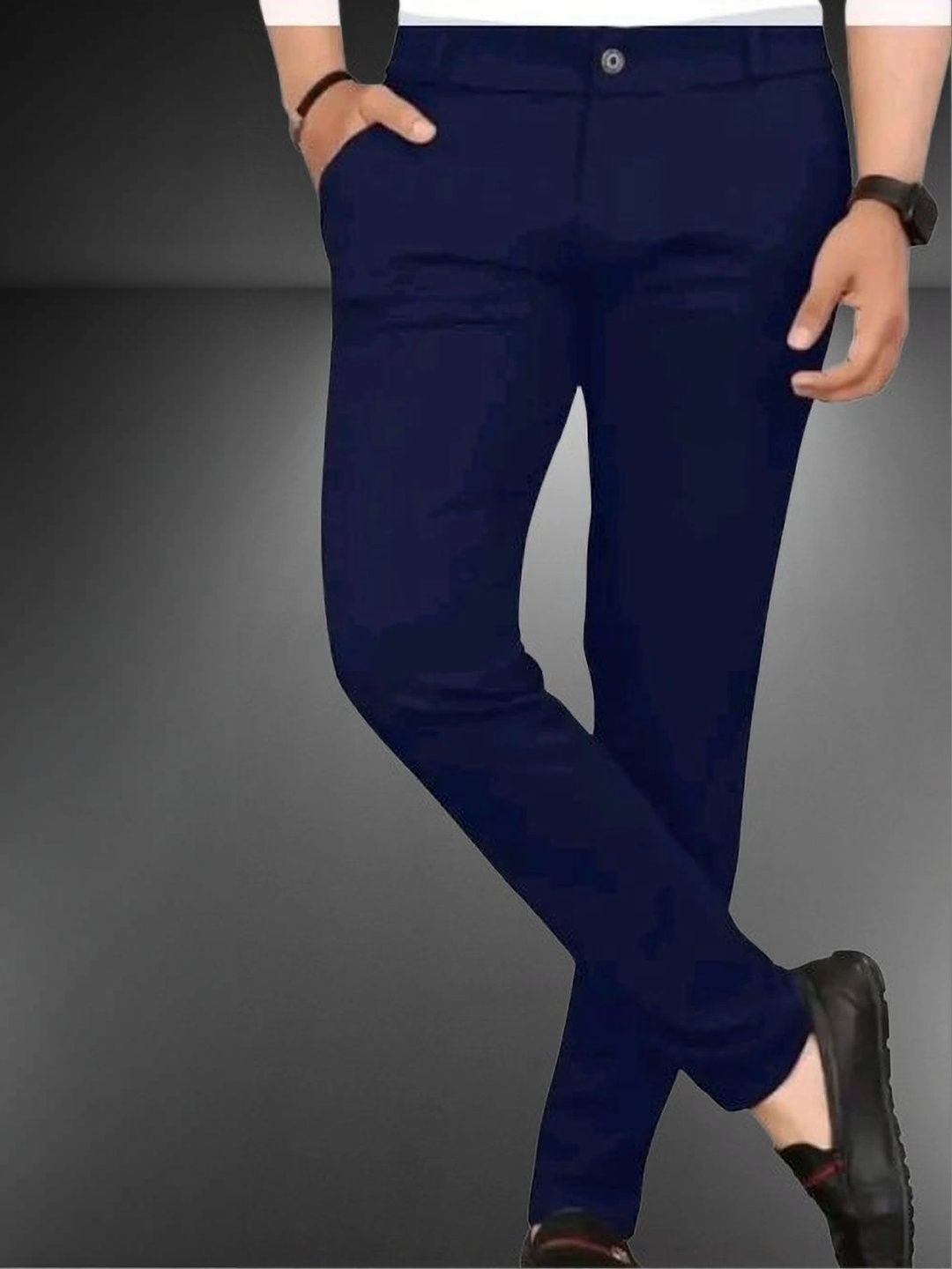 Nk staylish Men Smart Slim Fit Trousers-picture-40